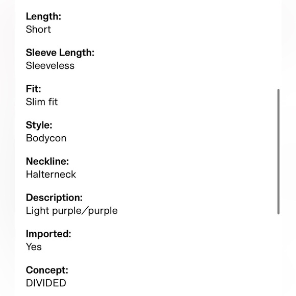 Purple Lilac Bodycon Halter Knit Dress - Picture 7 of 7